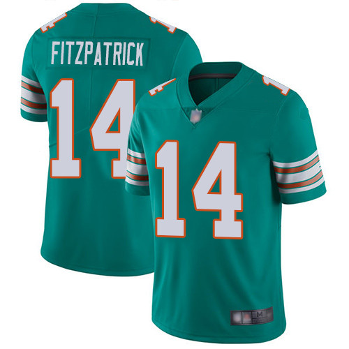 Nike Miami Dolphins #14 Ryan Fitzpatrick Aqua Green Alternate Men Stitched NFL Vapor Untouchable Limited Jersey
